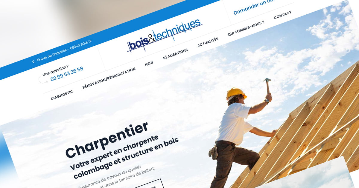 Nouveau site internet Bois & Techniques