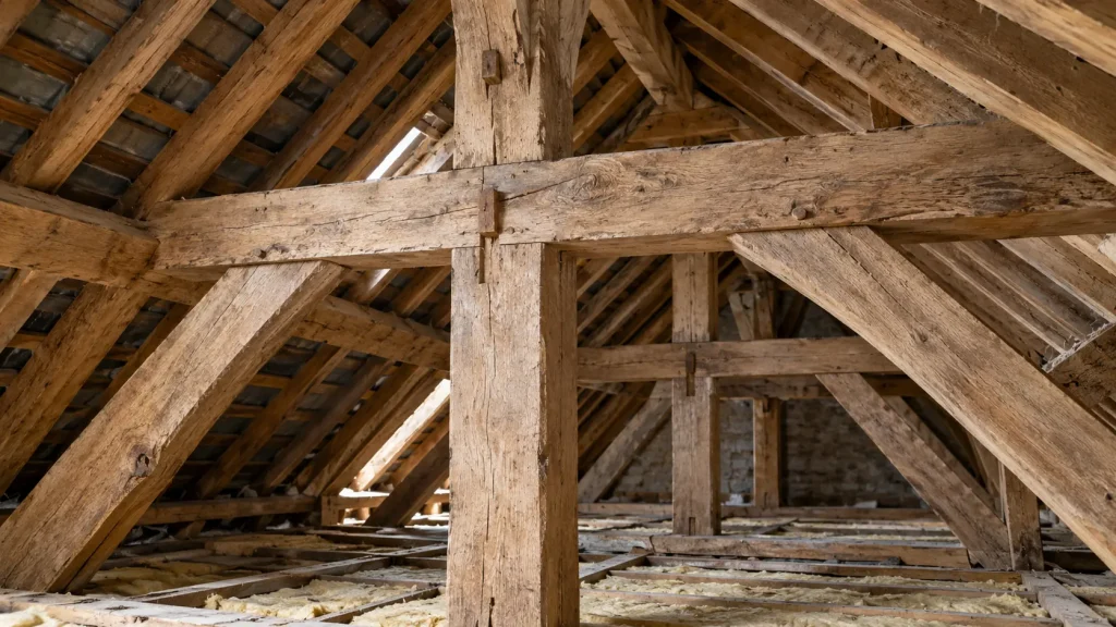 Analyser une charpente en bois, son faîtage et ses liaisons à Strasbourg dans le Bas-Rhin
