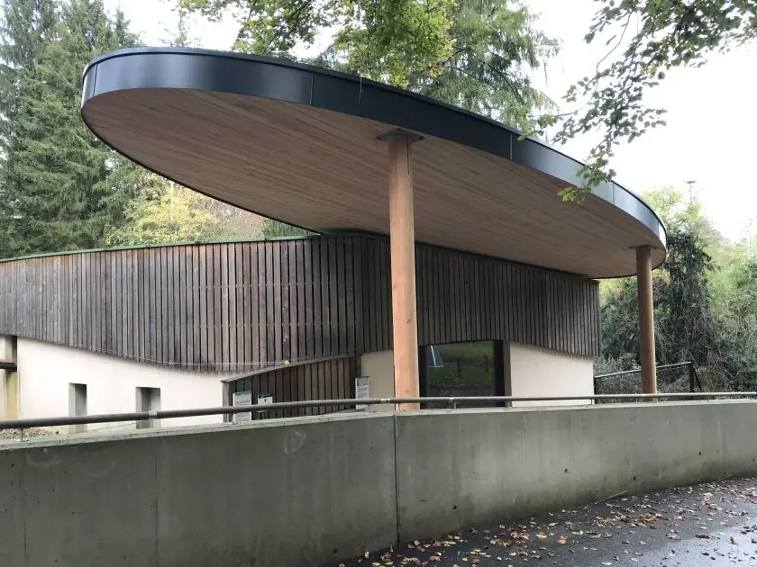 Mise en place d&rsquo;une charpente pour le zoo de Mulhouse (68)