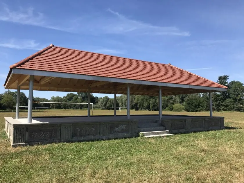 Installation de la charpente pour une école à Mulhouse (68)