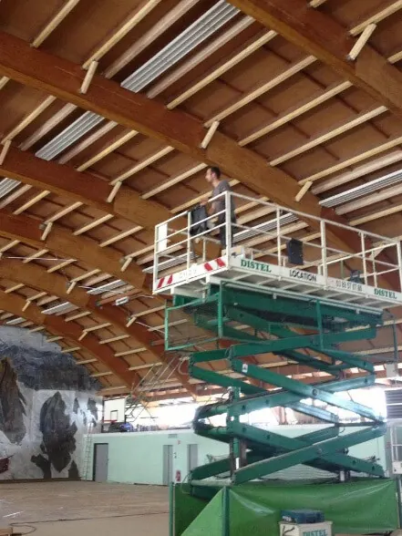 Renforcement de structure du toit du gymnase universitaire de Mulhouse