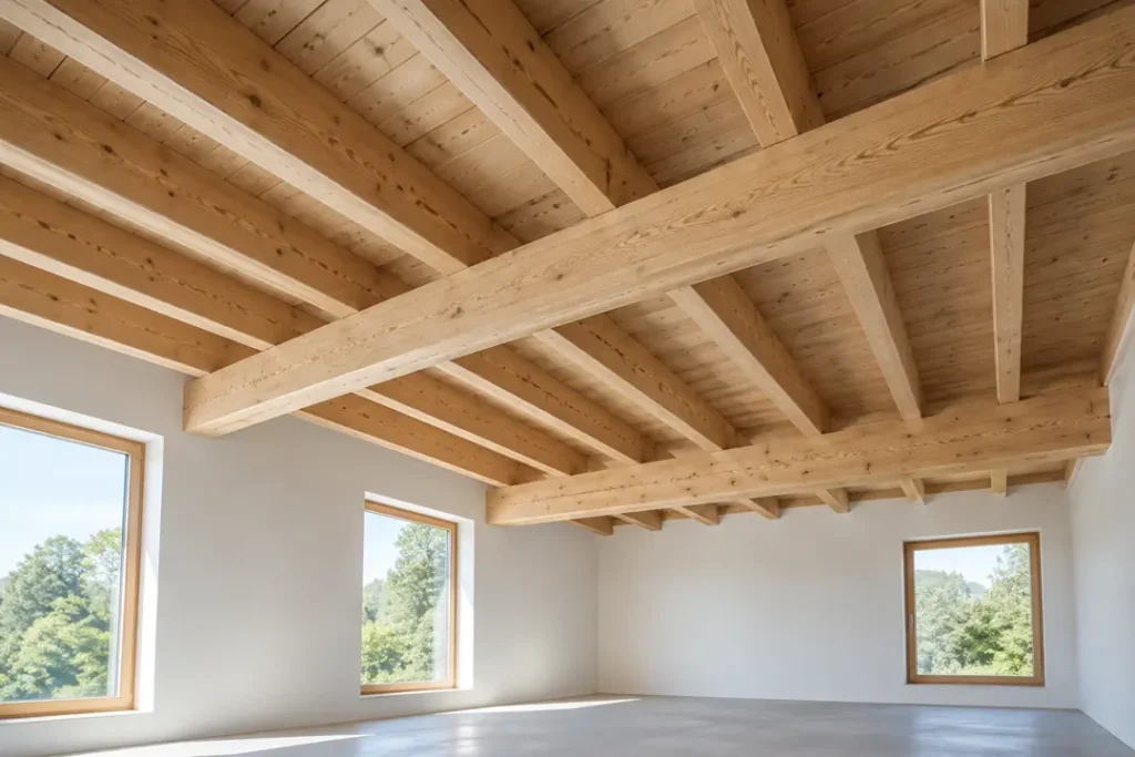 Créer un plancher bois, ses poutres et solives apparentes à Sélestat dans le Centre Alsace