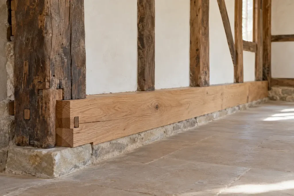 Restaurer un pan de bois, ses traverses et assemblages à Altkirch dans le Sundgau